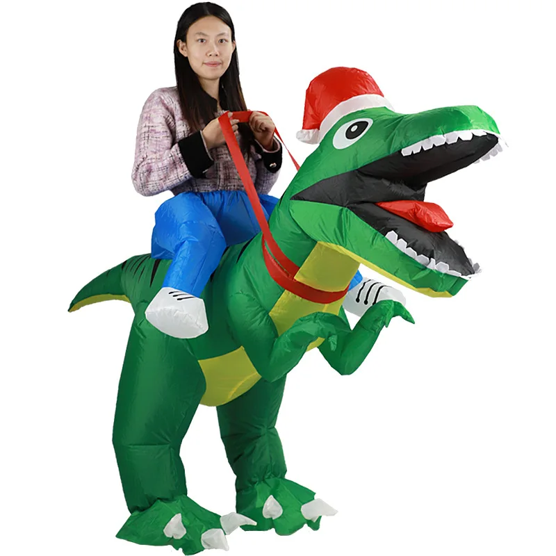 Inflatable Dinosaur Costume Adult - Kostum Tiup Natal Tyrannosaurus Rex, Desain
