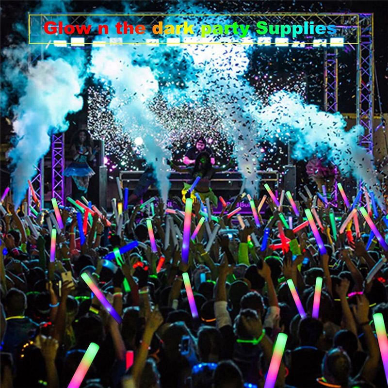 A75K Glow Stick Grosir, Tongka - Flashing Led Foam Sticks Party ulasan dan harga