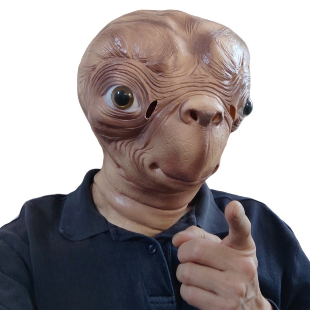 Topeng Alien ET dari Bahan Lat - Latex Alien Mask Realistic ulasan dan harga