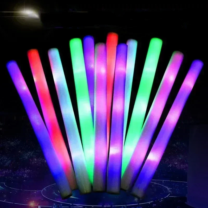 5/10/30 Buah 4 Mode Stik Cahay - Flashing Led Foam Sticks Party ulasan dan harga