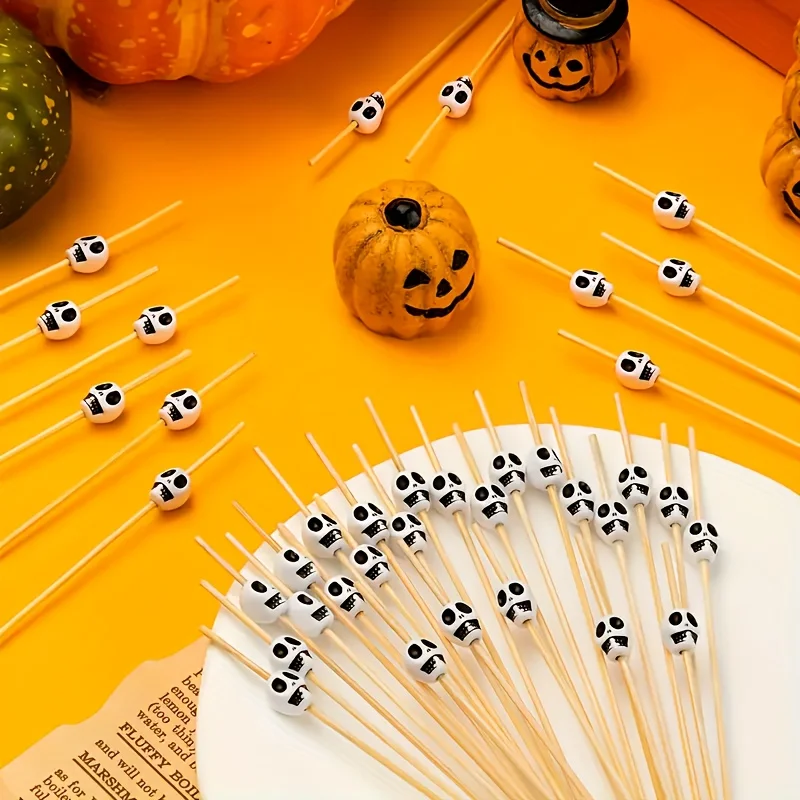100 Tusuk Gigi Bertema Tengkor - Party Supplies ulasan dan harga