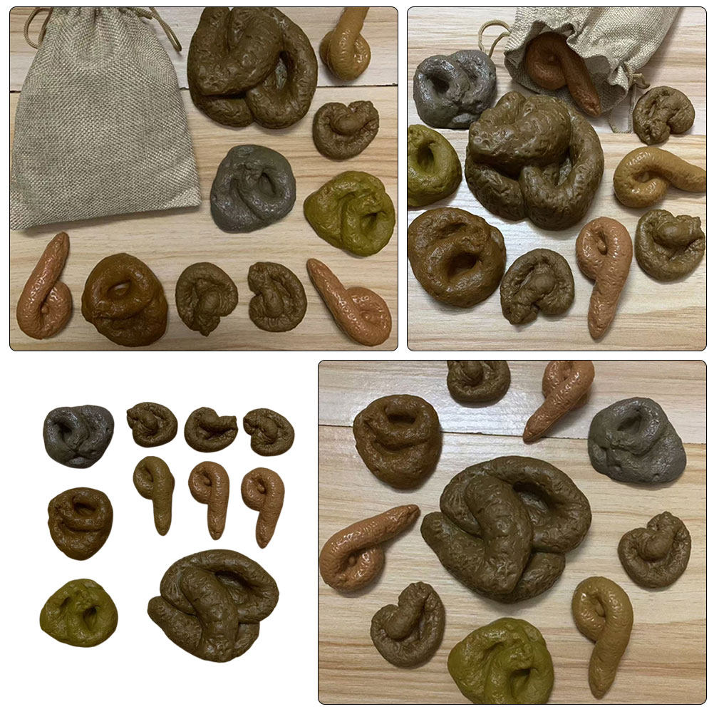 10 Buah Set Mainan Lelucon Kot - Fake Poop Gag Gift ulasan dan harga
