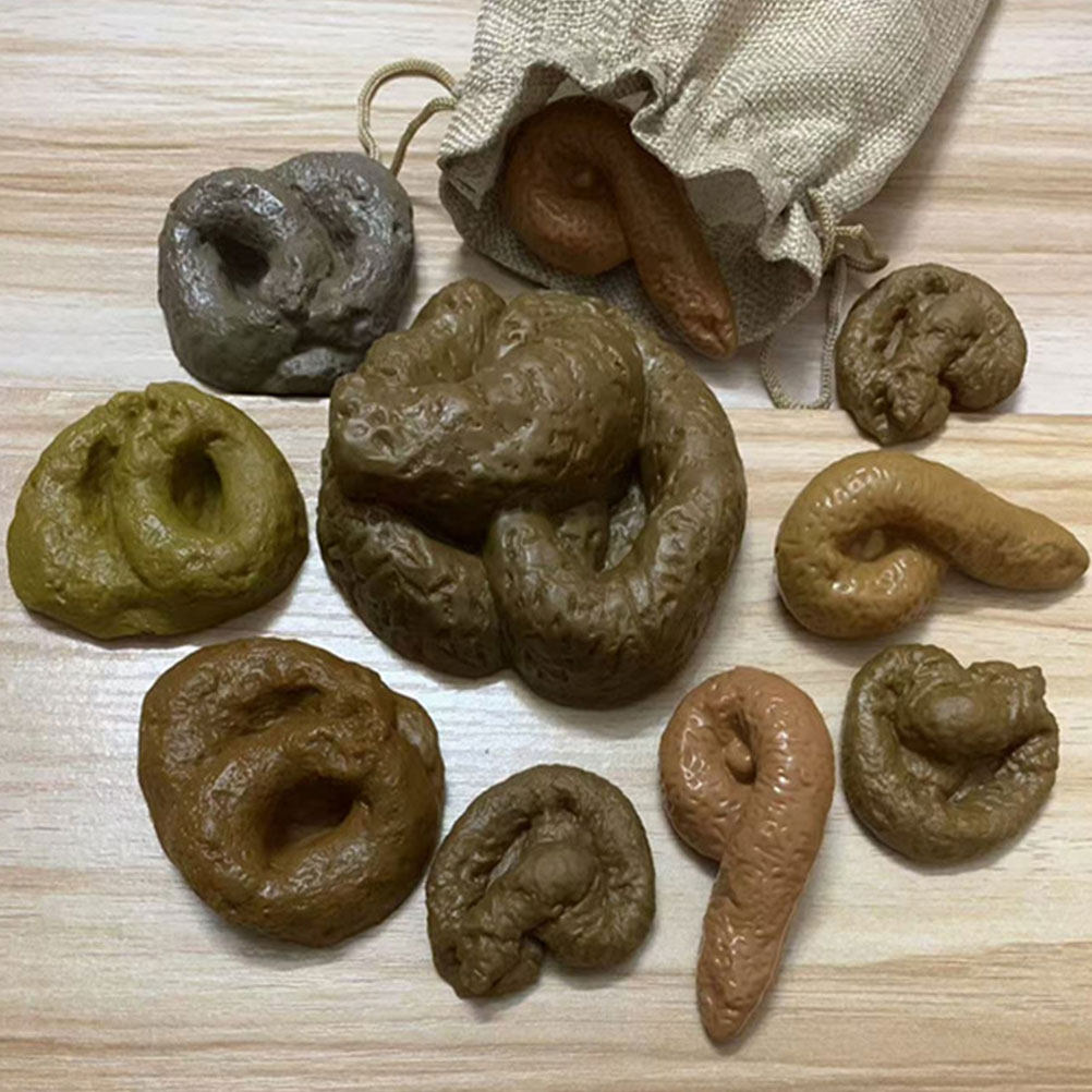 10 Buah Set Mainan Lelucon Kot - Fake Poop Gag Gift ulasan dan harga