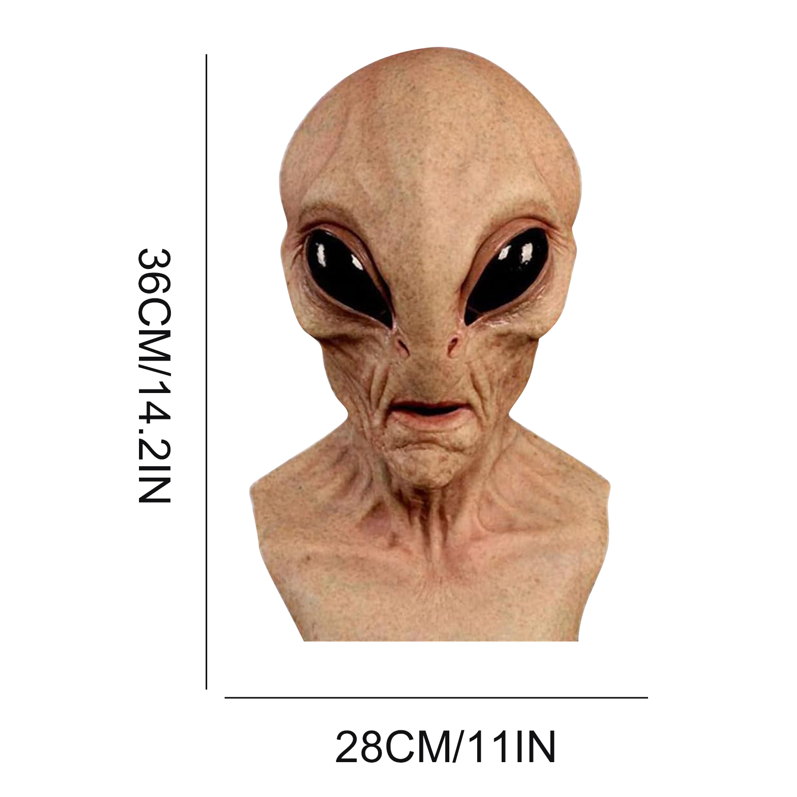 Topeng Alien Lucu, Topeng Alie - Latex Alien Mask Realistic ulasan dan harga