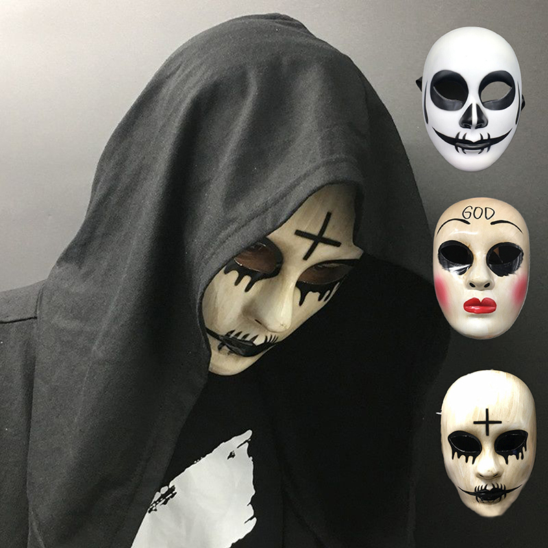 Topeng pesta Anonymous topeng  - Led Purge Mask Halloween ulasan dan harga
