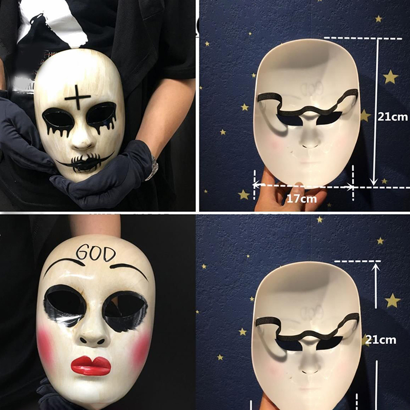 Topeng pesta Anonymous topeng  - Led Purge Mask Halloween ulasan dan harga