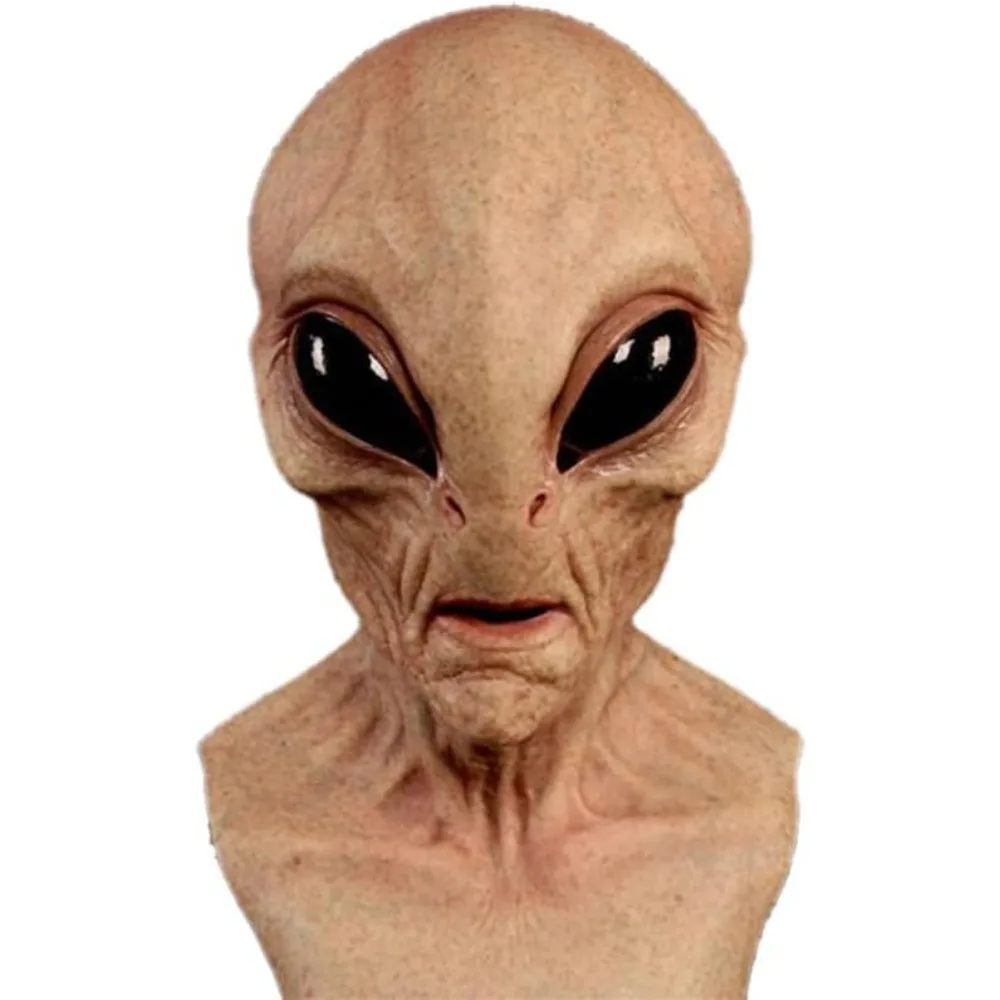 Kostum Halloween topeng dinosa - Latex Alien Mask Realistic ulasan dan harga