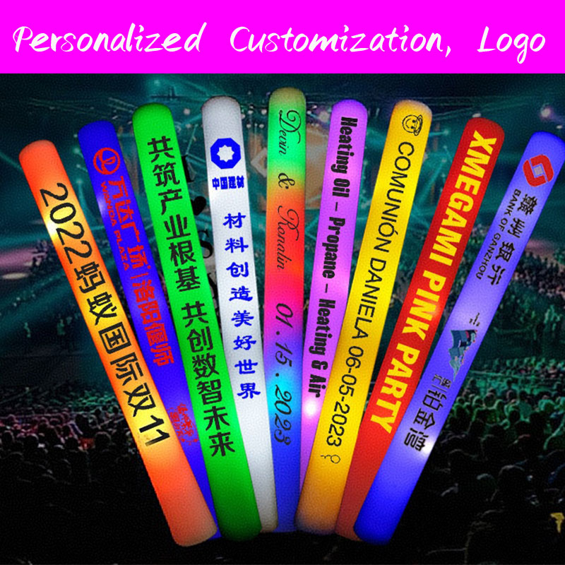 30 Tongkat Busa Bercahaya LED, - Flashing Led Foam Sticks Party ulasan dan harga