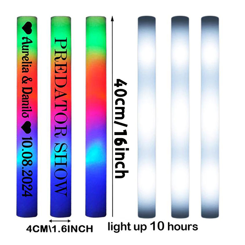 30 Tongkat Busa Bercahaya LED, - Flashing Led Foam Sticks Party ulasan dan harga
